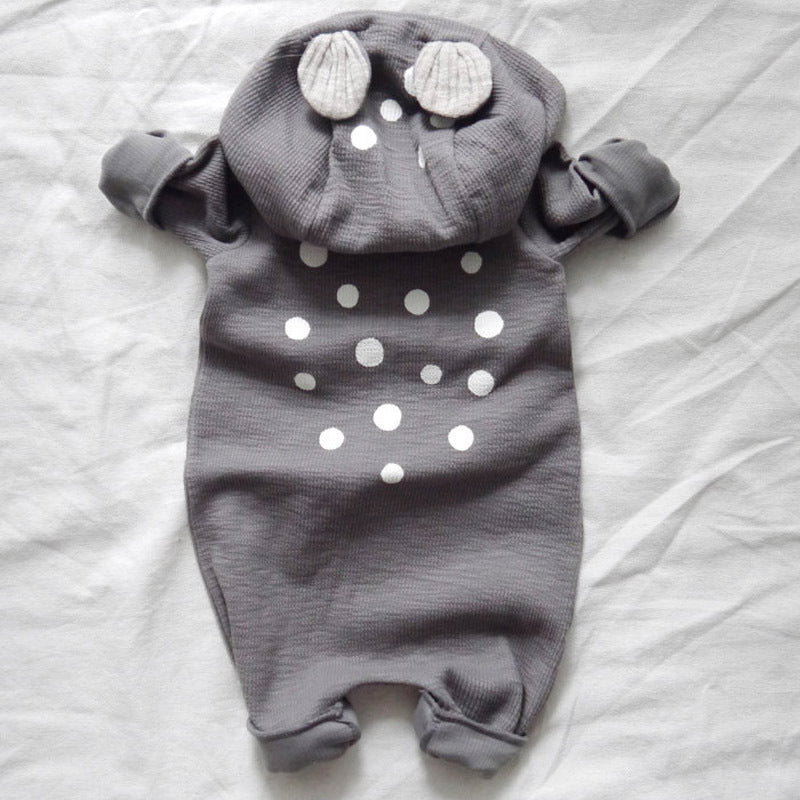 Baby Deer Hooded Jumpsuit - Adorable Spring & Autumn Outing Wear