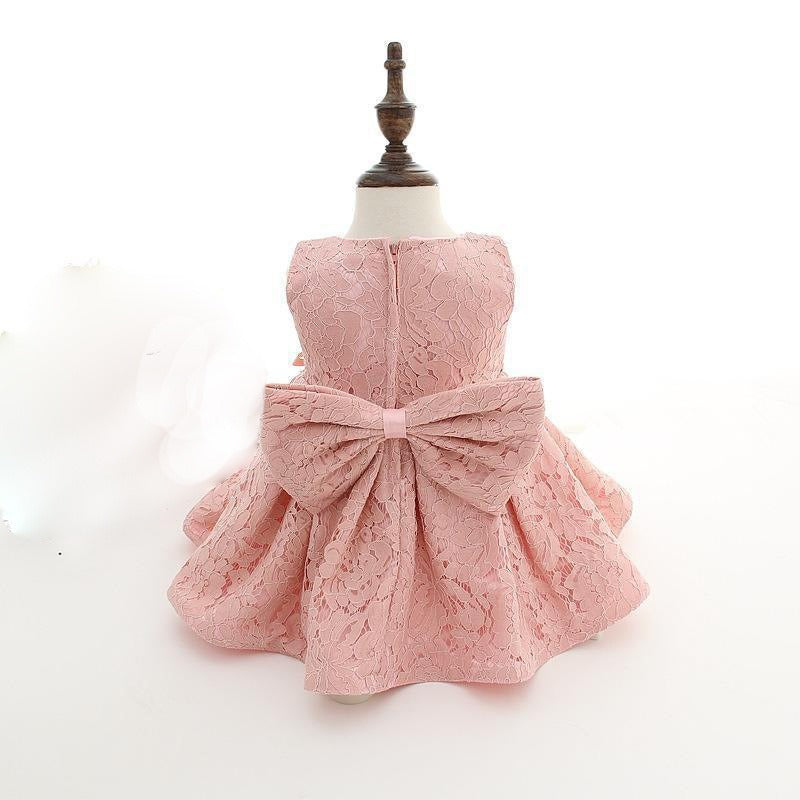 Adorable one-year-old baby girl princess dress, perfect for little royals.