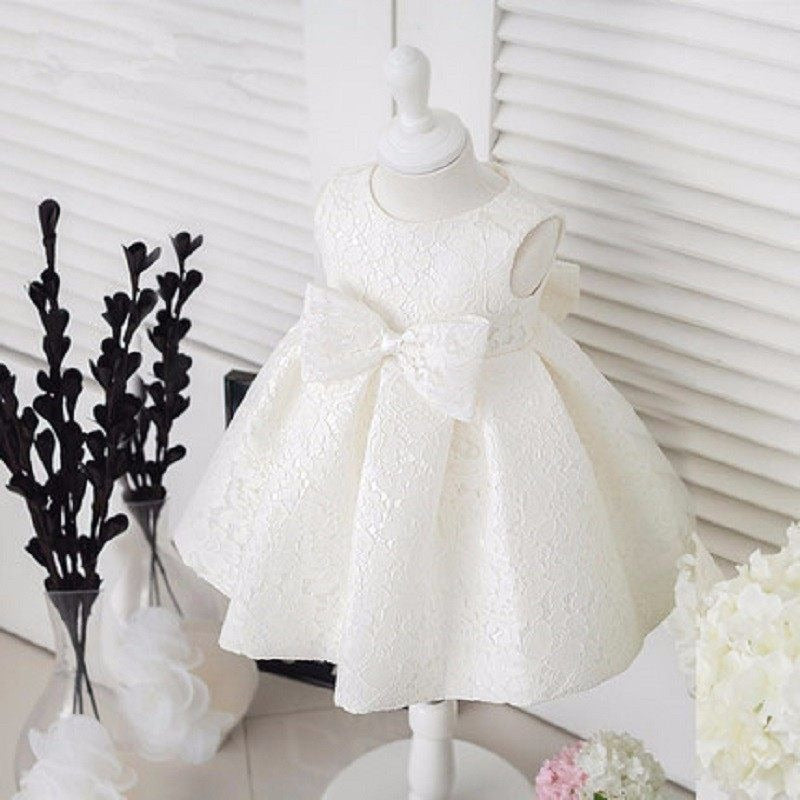 Adorable one-year-old baby girl princess dress, perfect for little royals.