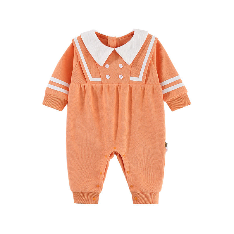 Baby Girl Autumn Romper - Long Sleeve One-Piece