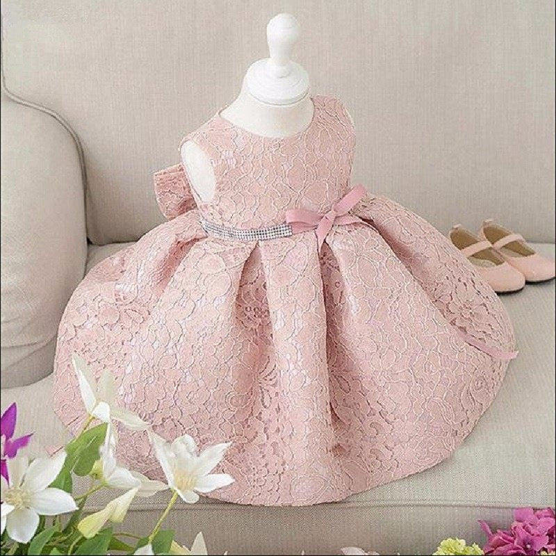 Adorable one-year-old baby girl princess dress, perfect for little royals.