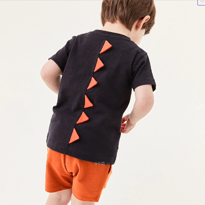 Children's short-sleeved knitted cotton set for boys, comfortable and stylish for summer