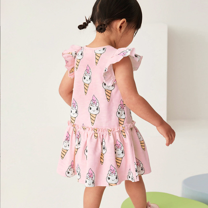 Summer short sleeve dresses for girls, stylish skirts perfect for warm weather