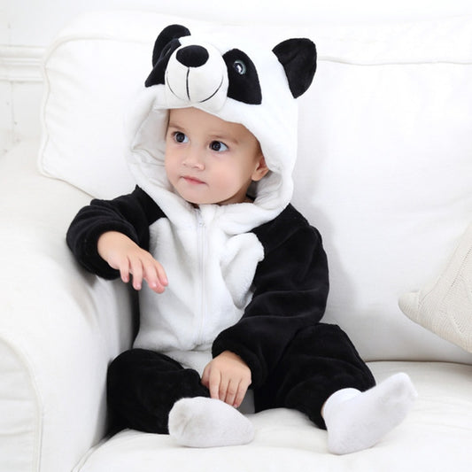 Baby winter rompers, adorable Kigurumi lion costume for boys and girls, toddler animal jumpsuit