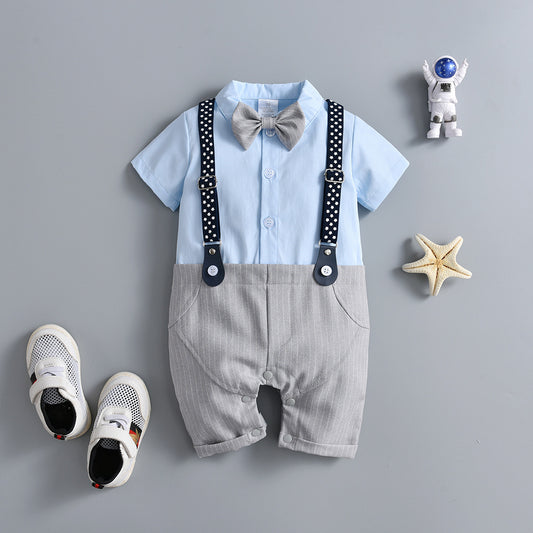 Funny Baby Onesie - Short Sleeve Summer Romper for Little Boys