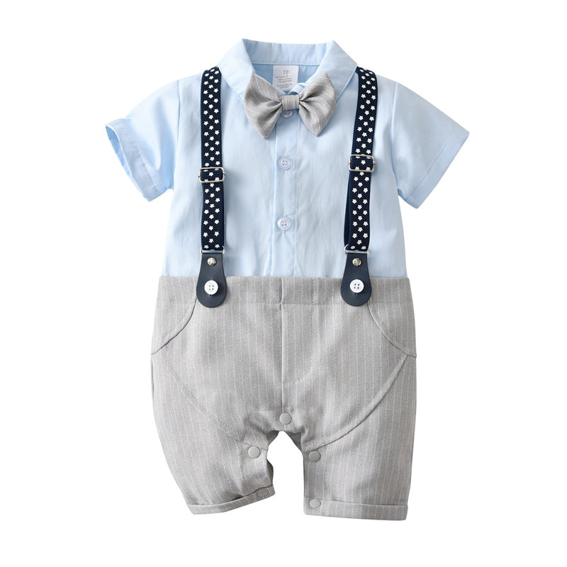 Funny Baby Onesie - Short Sleeve Summer Romper for Little Boys